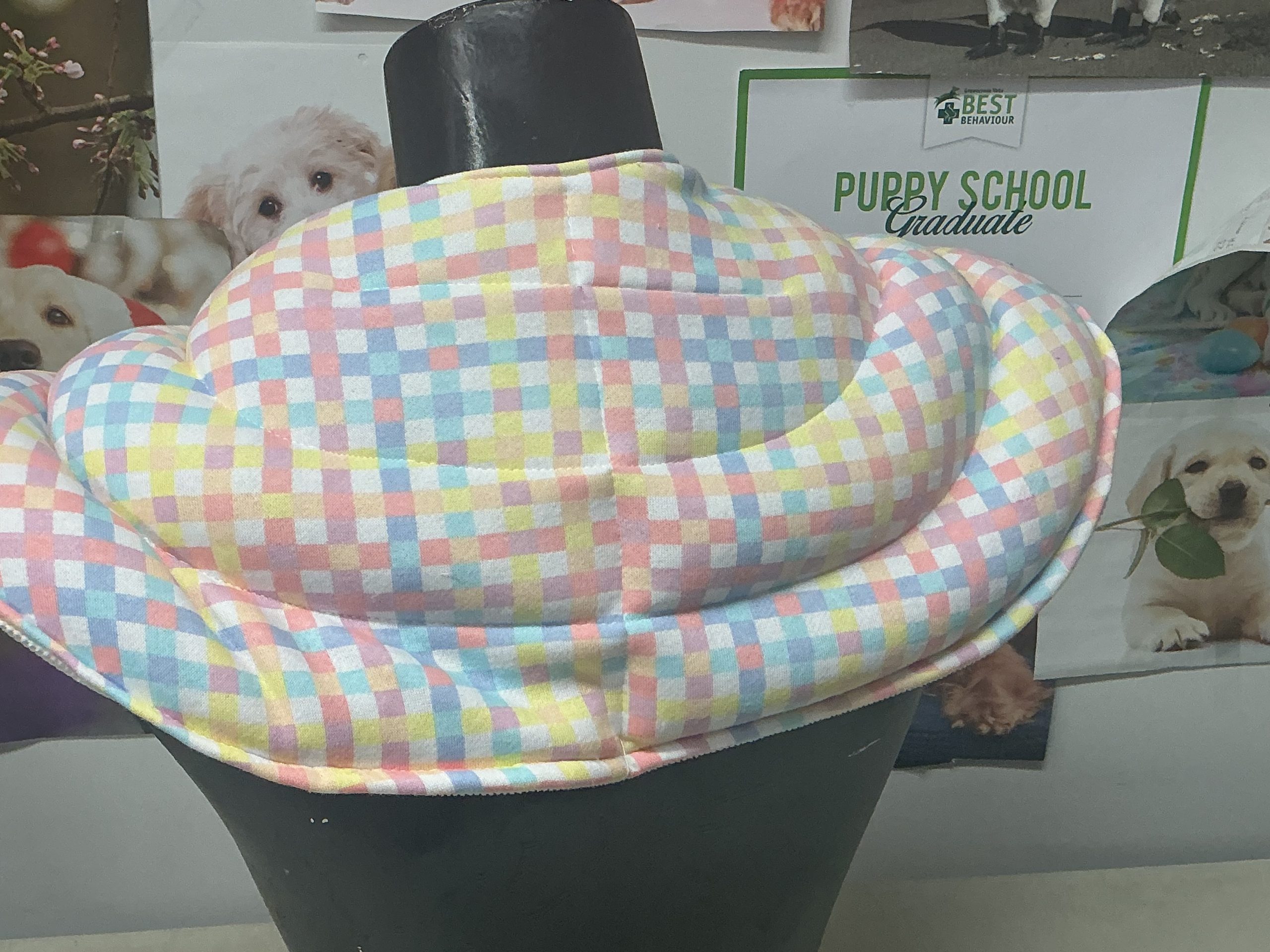 Wheat Bag Shoulder Cape for Adults -coloured checks - Image 3